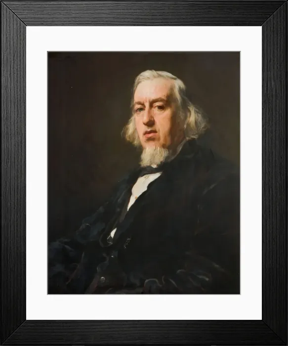Framed Print : Portrait of Edmund Tonks (1824-1898), 1881. Creator: Francis Montague Holl Framed Print : Portrait of Edmund Tonks (1824-1898), 1881. Creator: Francis Montague Holl
