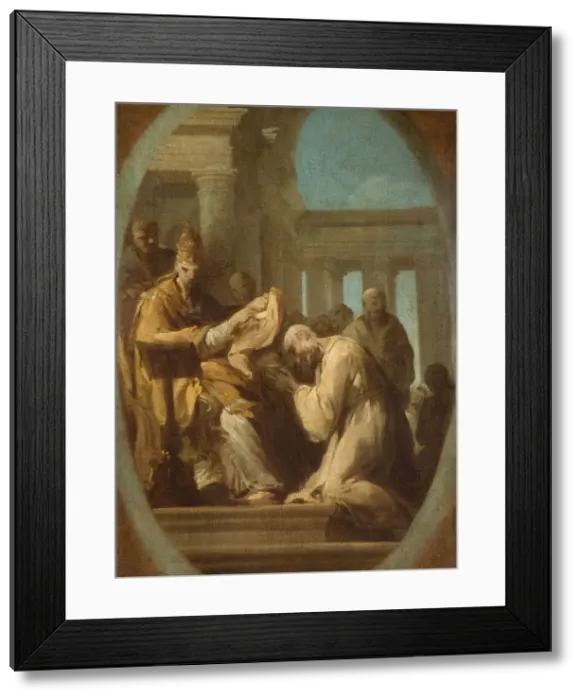 Framed Print : Unidentified Papal Ceremony, 1744-48. Creator: Joseph Siffred Duplessis Framed Print : Unidentified Papal Ceremony, 1744-48. Creator: Joseph Siffred Duplessis