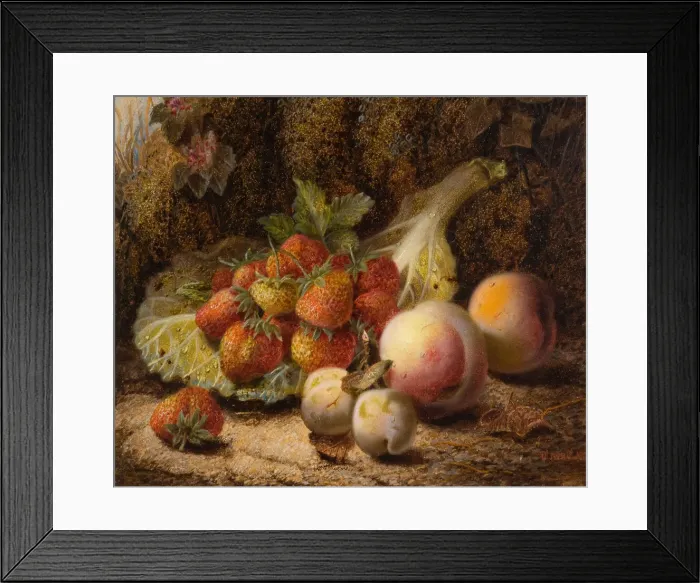 Framed Print : Still Life With Strawberries, 1916. Creator: Oliver Clare Framed Print : Still Life With Strawberries, 1916. Creator: Oliver Clare