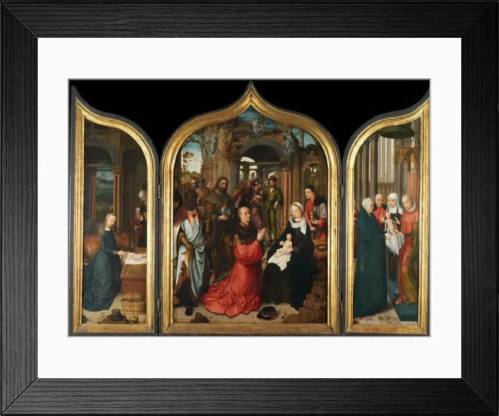 Framed Print : The Nativity, The Adoration of the Magi, The Presentation in the Temple, 1510-12 Framed Print : The Nativity, The Adoration of the Magi, The Presentation in the Temple, 1510-12