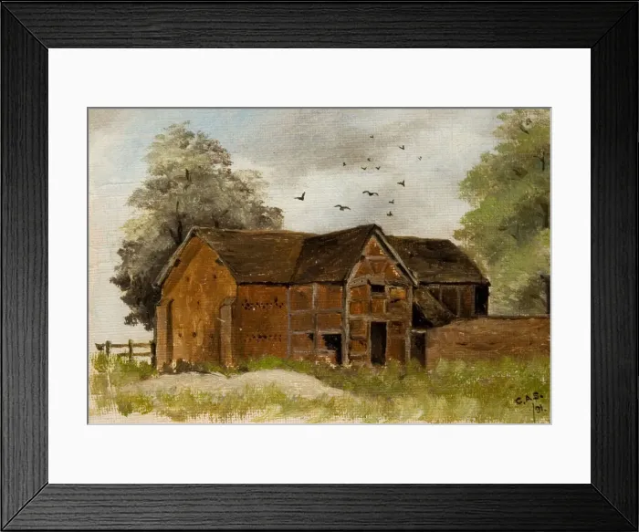 Framed Print : Sheepcote Barn Chapel House Farm, 1891. Creator: Colin A Standley Framed Print : Sheepcote Barn Chapel House Farm, 1891. Creator: Colin A Standley