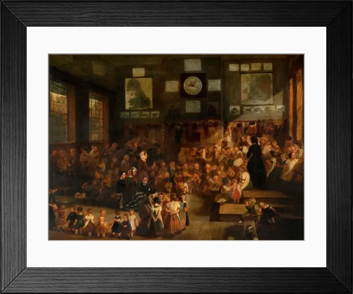 Framed Print : Ann Street School, Birmingham, 1855. Creator: Alfred H. Green
