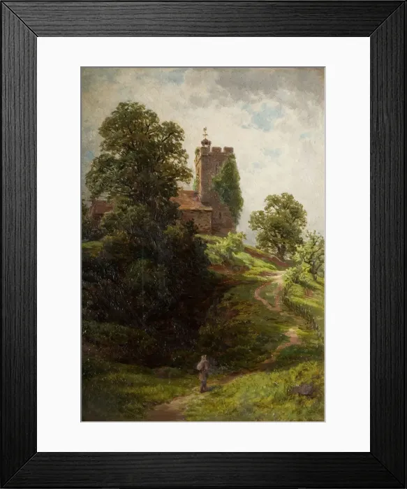 Framed Print : Wigmore Church, near Ludlow, 1880. Creator: Samuel Henry Baker Framed Print : Wigmore Church, near Ludlow, 1880. Creator: Samuel Henry Baker