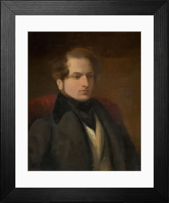 Framed Print : Portrait of Samuel Rostill Lines, early 19th century. Creator: Frederick Thomas Lines Framed Print : Portrait of Samuel Rostill Lines, early 19th century. Creator: Frederick Thomas Lines