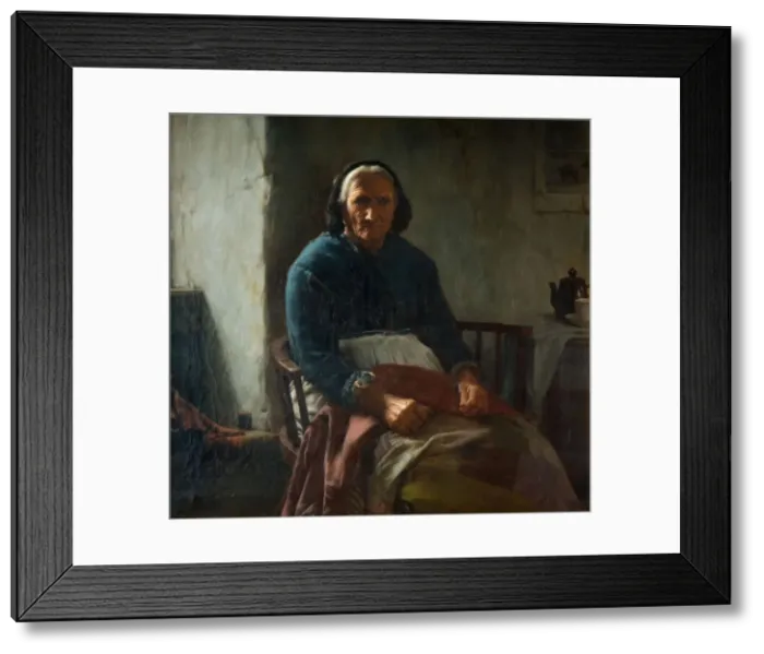 Framed Print : An Old Cornish Woman, 1882-1900. Creator: Walter Langley Framed Print : An Old Cornish Woman, 1882-1900. Creator: Walter Langley