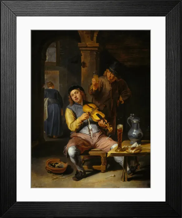 Framed Print : The Blind Fiddler, 1637-1677. Creator: Willem van Herp Framed Print : The Blind Fiddler, 1637-1677. Creator: Willem van Herp