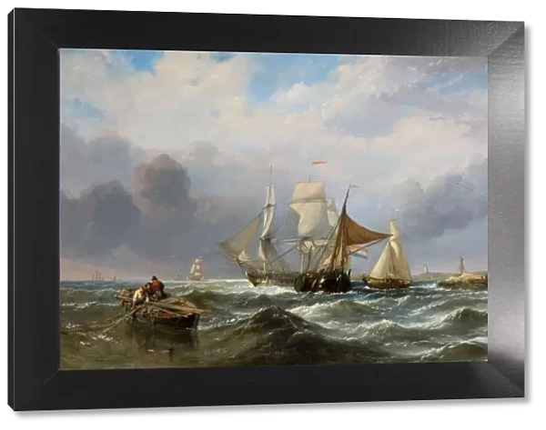 Vessels off the Dutch Coast, 1829-1860. Creator: Clarkson Stanfield