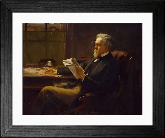 Framed Print : Portrait of George Jacob Holyoake (1817-1906). Creator: William Holyoake Framed Print : Portrait of George Jacob Holyoake (1817-1906). Creator: William Holyoake