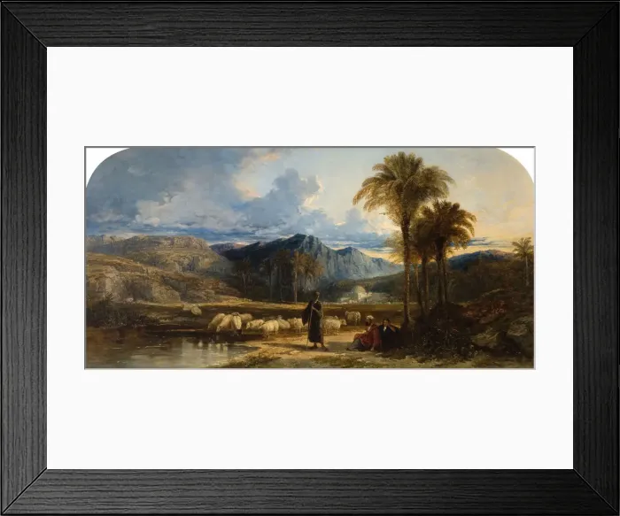 Framed Print : Arab Shepherds, 1842. Creator: William James Muller Framed Print : Arab Shepherds, 1842. Creator: William James Muller