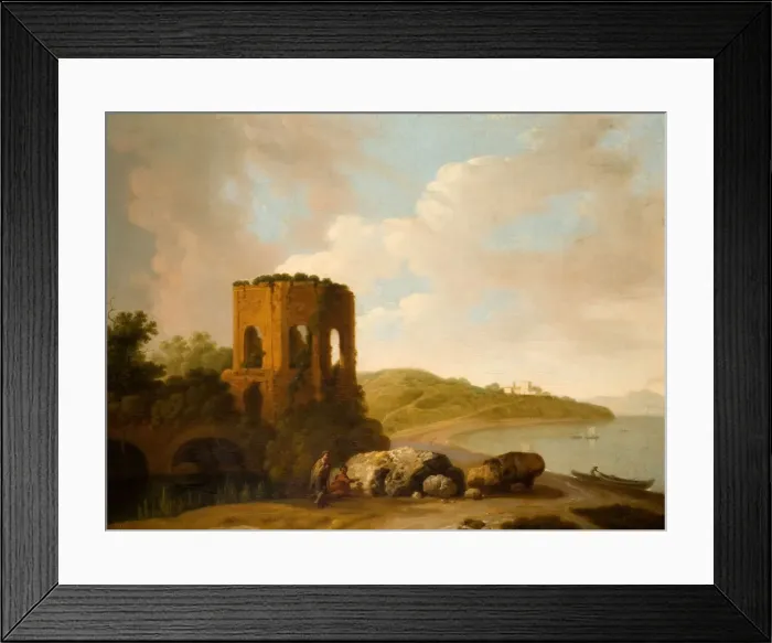 Framed Print : The Temple Of Venus, Bay Of Baiae, 1800. Creator: William Marlow Framed Print : The Temple Of Venus, Bay Of Baiae, 1800. Creator: William Marlow