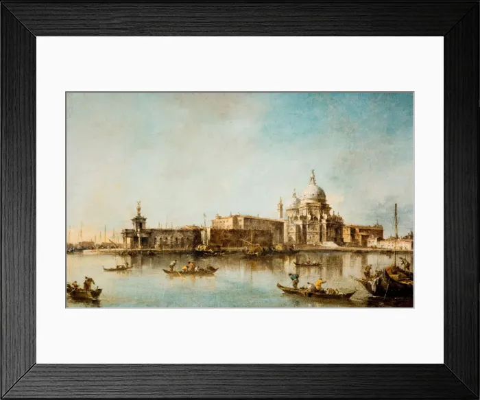 Framed Print : Santa Maria della Salute and the Dogana, Venice, 1760-1790. Creator: Francesco Guardi Framed Print : Santa Maria della Salute and the Dogana, Venice, 1760-1790. Creator: Francesco Guardi