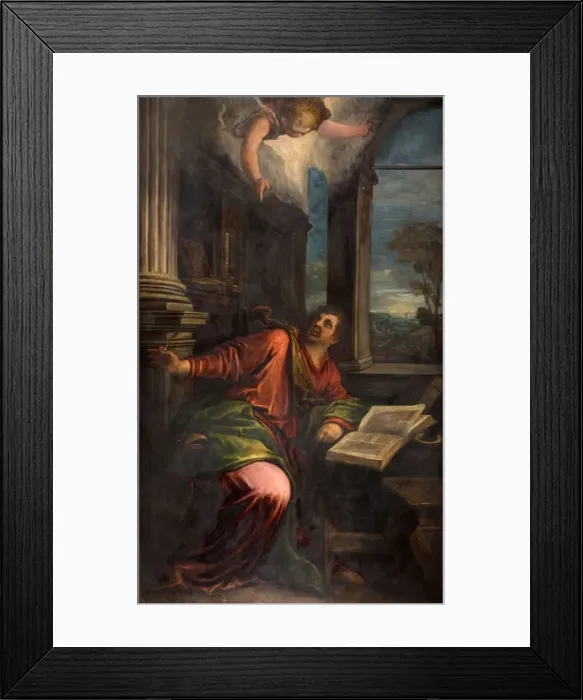 Framed Print : St John the Divine, 1592. Creator: Francesco Bassano II Framed Print : St John the Divine, 1592. Creator: Francesco Bassano II