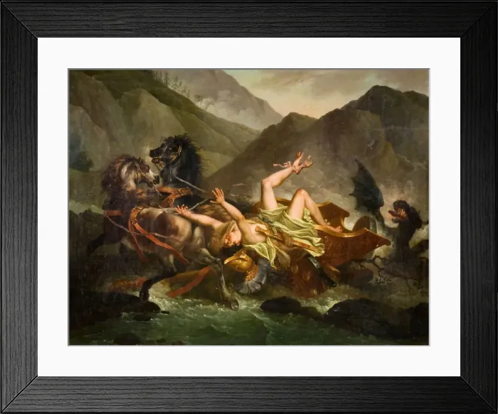 Framed Print : The Death Of Hippolytus, 1780-1820. Creator: Unknown Framed Print : The Death Of Hippolytus, 1780-1820. Creator: Unknown