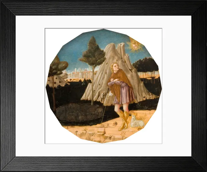 Framed Print : Angel Appearing to Joachim, 1500. Creator: Matteo di Giovanni Framed Print : Angel Appearing to Joachim, 1500. Creator: Matteo di Giovanni