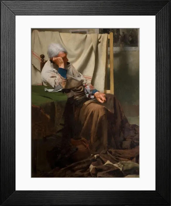 Framed Print : In Memoriam, 1883. Creator: Walter Langley Framed Print : In Memoriam, 1883. Creator: Walter Langley
