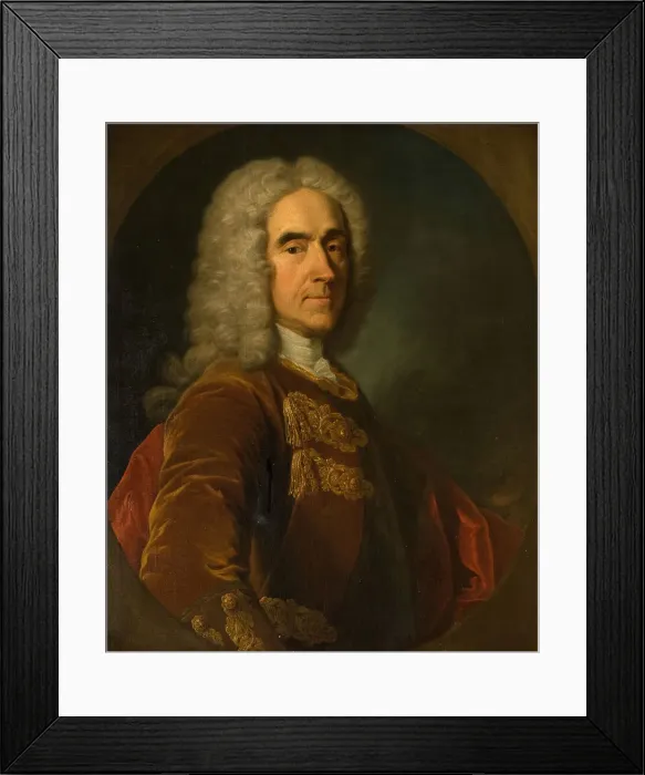 Framed Print : Portrait Of Sir Richard Temple, 4th Viscount of Birmingham, 1738-42 Framed Print : Portrait Of Sir Richard Temple, 4th Viscount of Birmingham, 1738-42