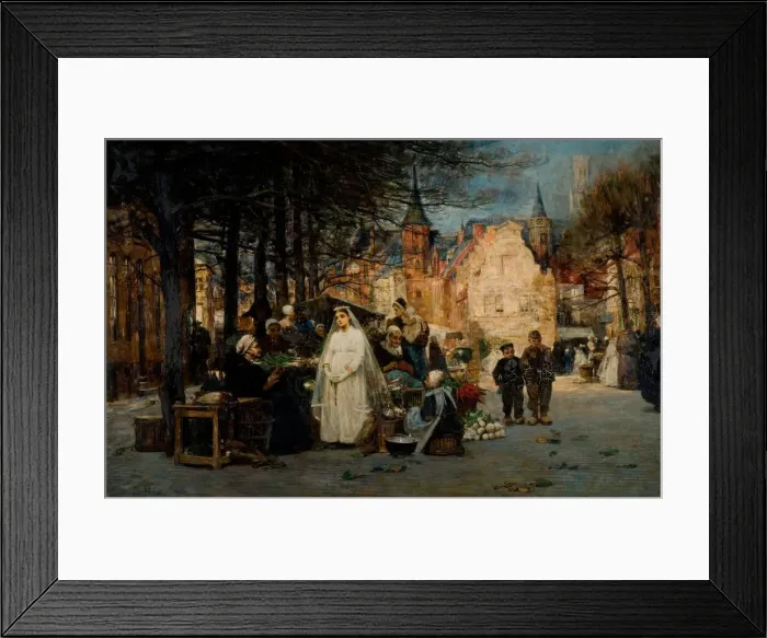 Framed Print : The First Communion, 1894. Creator: Flora MacDonald Reid Framed Print : The First Communion, 1894. Creator: Flora MacDonald Reid