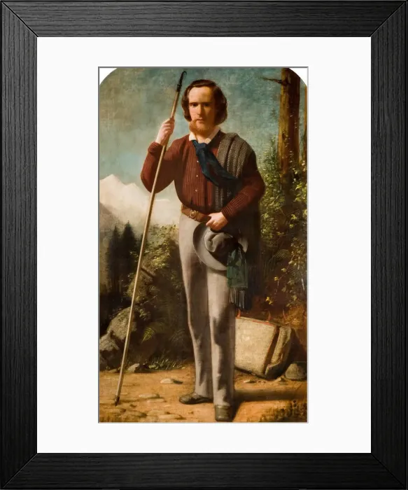Framed Print : Portrait Of Daniel Joseph O Neill (1832-1914), 1859. Creator: Abraham Wivell Junior Framed Print : Portrait Of Daniel Joseph O Neill (1832-1914), 1859. Creator: Abraham Wivell Junior
