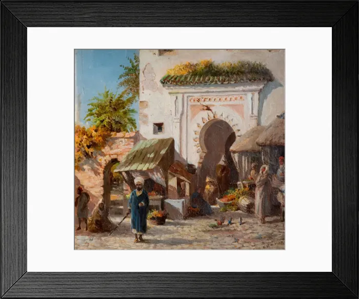 Framed Print : At Tangier, 1880. Creator: Frederick Henry Howard Harris Framed Print : At Tangier, 1880. Creator: Frederick Henry Howard Harris