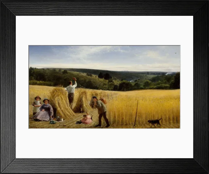 Framed Print : The Valleys Stand Thick With Corn, 1865. Creator: Richard Redgrave Framed Print : The Valleys Stand Thick With Corn, 1865. Creator: Richard Redgrave