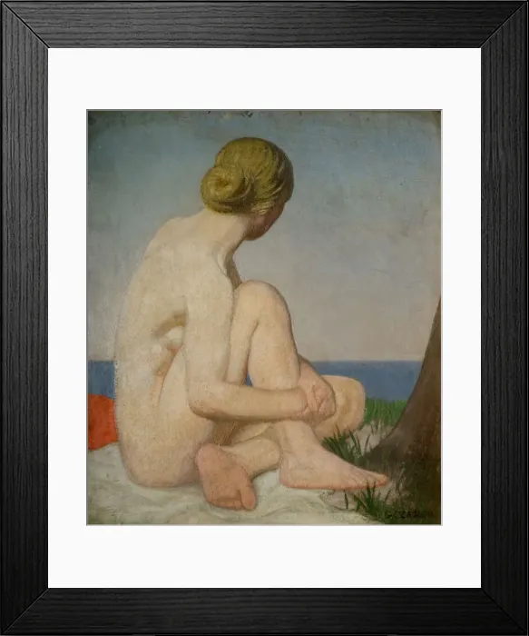Framed Print : The Watcher, 1927-18. Creator: George Clausen Framed Print : The Watcher, 1927-18. Creator: George Clausen
