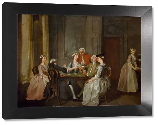 Playing At Quadrille, 1740-50. Creator: Francis Hayman