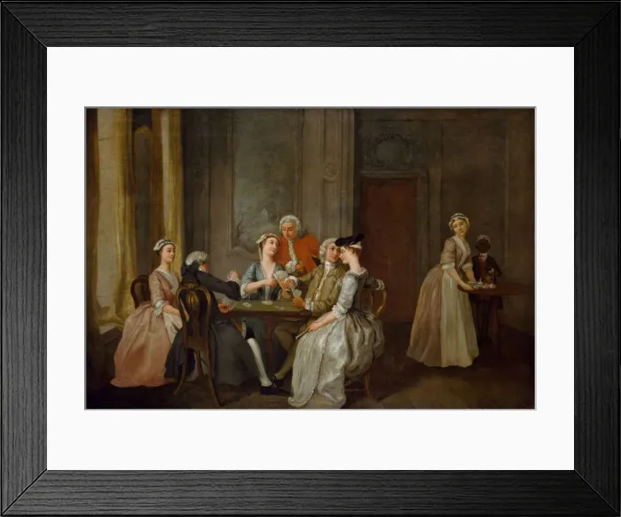 Framed Print : Playing At Quadrille, 1740-50. Creator: Francis Hayman Framed Print : Playing At Quadrille, 1740-50. Creator: Francis Hayman