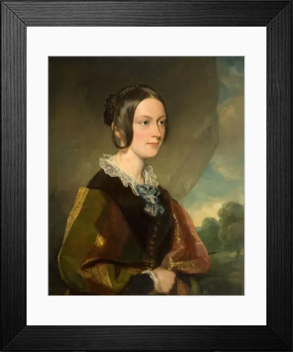 Framed Print : Portrait of Katherine Boulton, 1850. Creator: Francis Grant Framed Print : Portrait of Katherine Boulton, 1850. Creator: Francis Grant