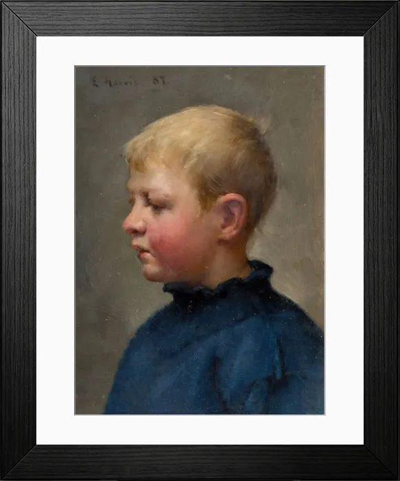Framed Print : Head Of A Fisher Boy, 1887. Creator: Edwin Harris Framed Print : Head Of A Fisher Boy, 1887. Creator: Edwin Harris