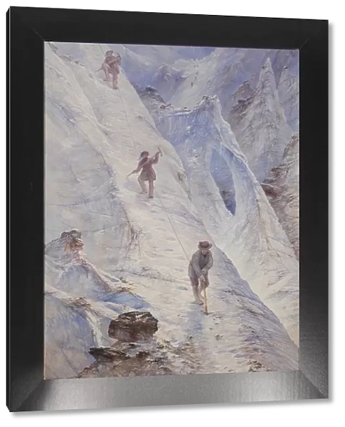 Alpine Climbers, 1869. Creator: Elijah Walton