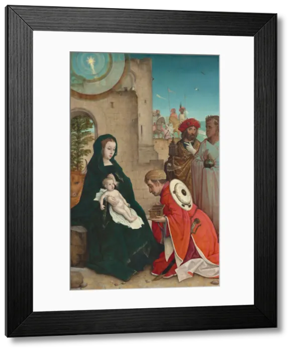 Framed Print : The Adoration of the Magi, c. 1508 / 1519. Creator: Juan de Flandes, the Elder Framed Print : The Adoration of the Magi, c. 1508 / 1519. Creator: Juan de Flandes, the Elder