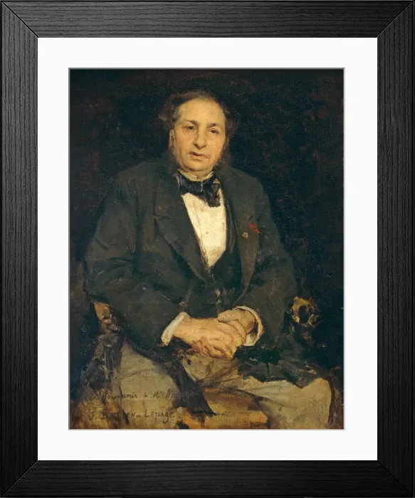 Framed Print : Simon Hayem, 1875. Creator: Jules Bastien-Lepage Framed Print : Simon Hayem, 1875. Creator: Jules Bastien-Lepage