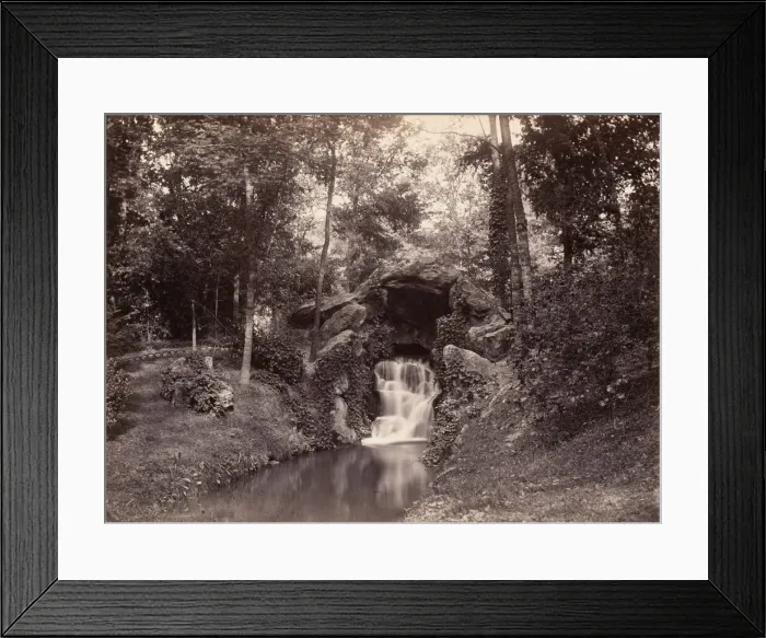 Framed Print : Grotto in the Bois de Boulogne, 1858-1860. Creator: Charles Marville Framed Print : Grotto in the Bois de Boulogne, 1858-1860. Creator: Charles Marville