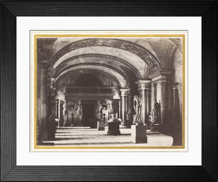 Framed Print : Salle des Cariatides, au Musee du Louvre, c. 1851. Creator: Charles Marville Framed Print : Salle des Cariatides, au Musee du Louvre, c. 1851. Creator: Charles Marville