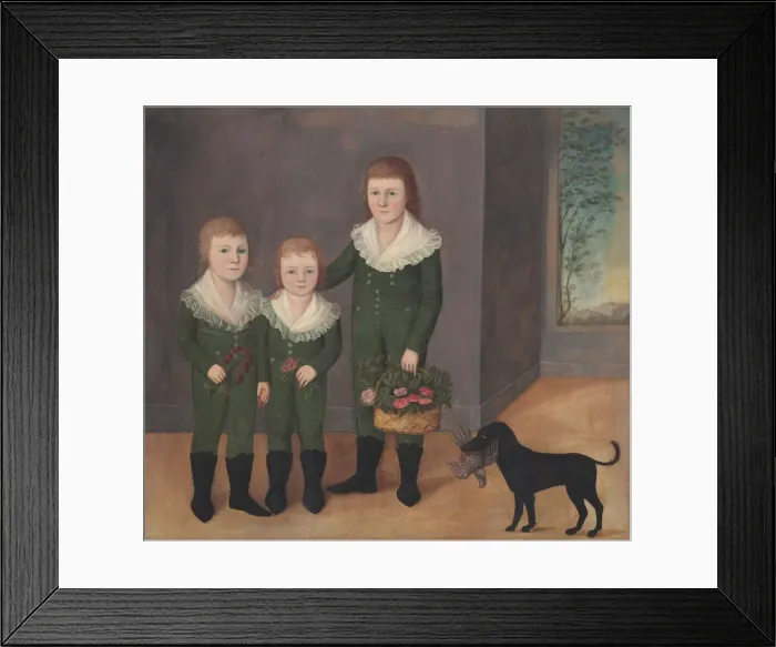 Framed Print : The Westwood Children, c. 1807. Creator: Joshua Johnson Framed Print : The Westwood Children, c. 1807. Creator: Joshua Johnson