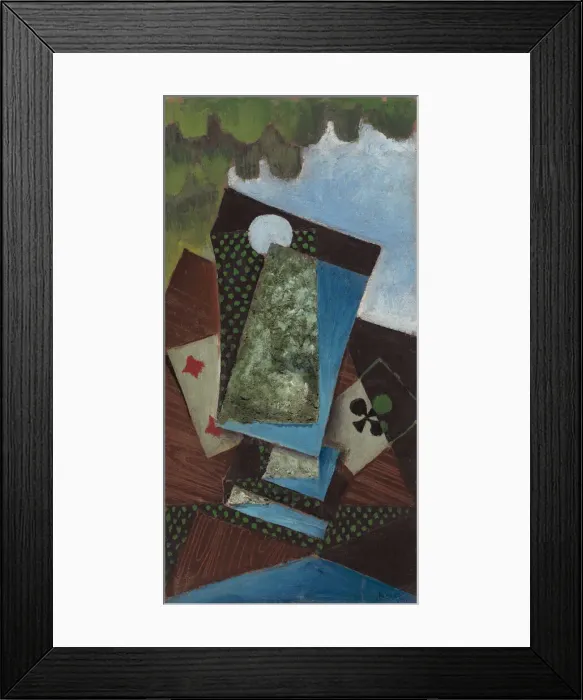Framed Print : Ace of Clubs and Four of Diamonds, 1915. Creator: Juan Gris Framed Print : Ace of Clubs and Four of Diamonds, 1915. Creator: Juan Gris