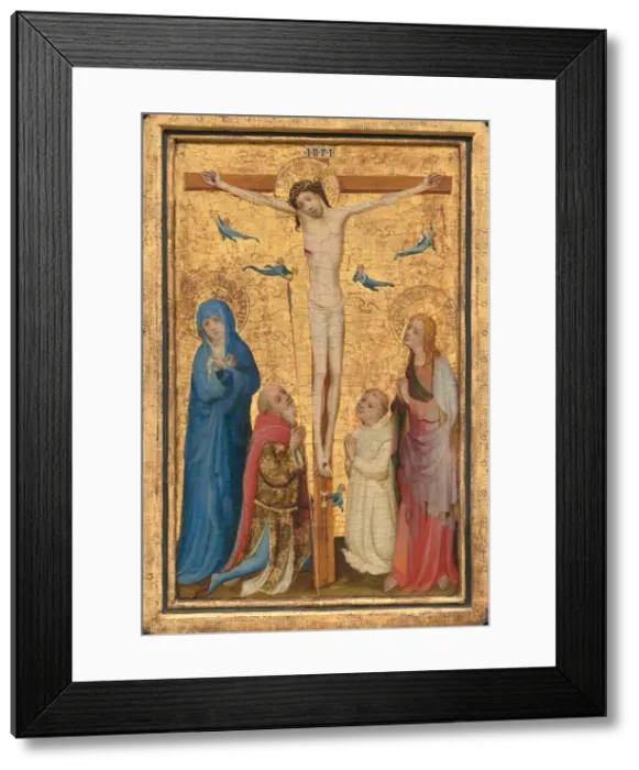 Framed Print : The Crucifixion, c. 1400 / 1410. Creator: Master of Saint Veronica Framed Print : The Crucifixion, c. 1400 / 1410. Creator: Master of Saint Veronica