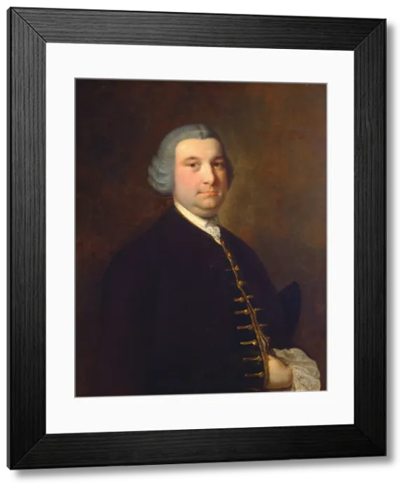 Framed Print : Portrait of a Gentleman, c. 1760. Creator: Joseph Wright of Derby Framed Print : Portrait of a Gentleman, c. 1760. Creator: Joseph Wright of Derby