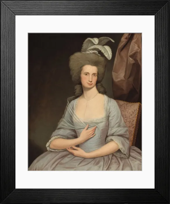 Framed Print : Elizabeth Stevens Carle, c. 1783 / 1784. Creator: Joseph Wright Framed Print : Elizabeth Stevens Carle, c. 1783 / 1784. Creator: Joseph Wright