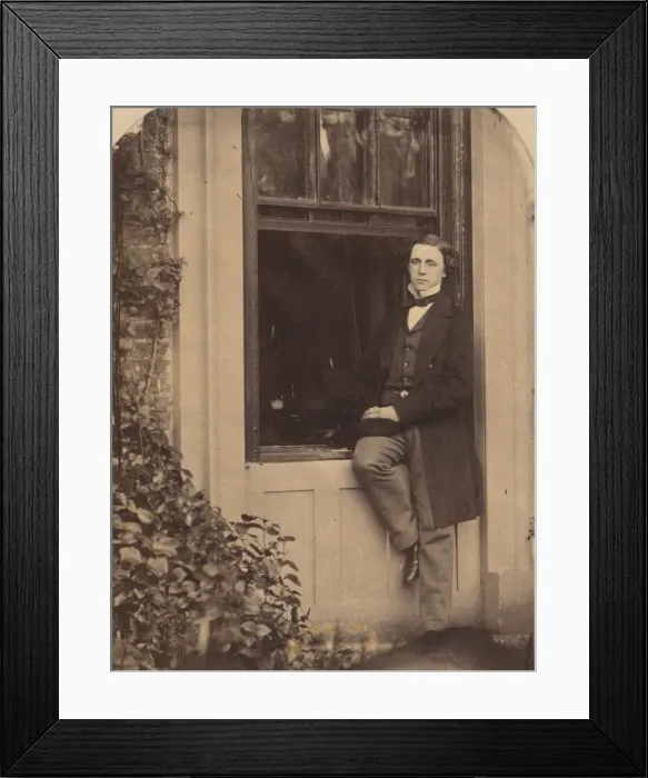 Framed Print : Self-Portrait, 1857. Creator: Lewis Carroll