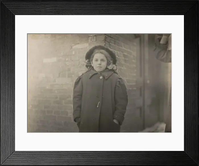 Framed Print : Mery Horn, a hunchback condition aggravated by the heavy load of papers she carried Framed Print : Mery Horn, a hunchback condition aggravated by the heavy load of papers she carried