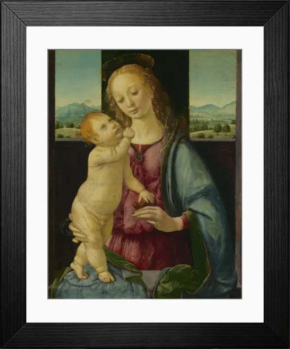 Framed Print : Madonna and Child with a Pomegranate, 1475 / 1480. Creator: Lorenzo di Credi Framed Print : Madonna and Child with a Pomegranate, 1475 / 1480. Creator: Lorenzo di Credi