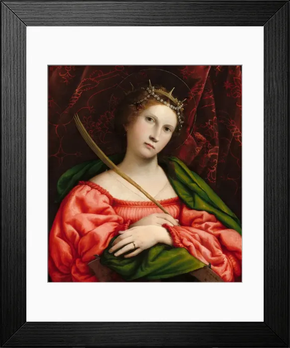 Framed Print : Saint Catherine, 1522. Creator: Lorenzo Lotto Framed Print : Saint Catherine, 1522. Creator: Lorenzo Lotto