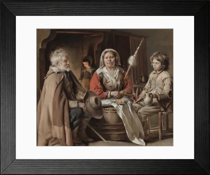 Framed Print : Peasant Interior, c. 1645. Creator: Louis Le Nain Framed Print : Peasant Interior, c. 1645. Creator: Louis Le Nain