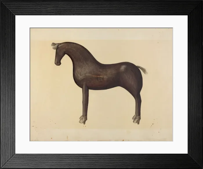 Framed Print : Toy Horse, 1935 / 1942. Creator: Mina Lowry Framed Print : Toy Horse, 1935 / 1942. Creator: Mina Lowry