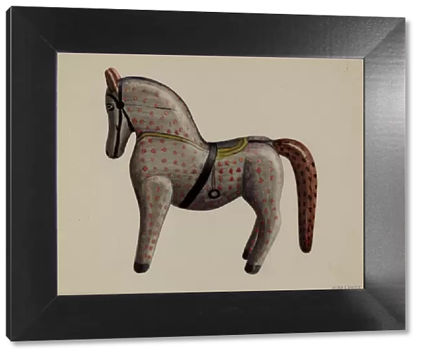 Toy Horse, c. 1937. Creator: Mina Lowry