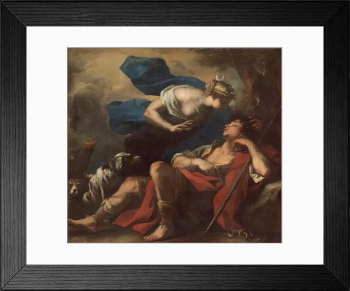 Framed Print : Diana and Endymion, c. 1675 / 1680. Creator: Luca Giordano Framed Print : Diana and Endymion, c. 1675 / 1680. Creator: Luca Giordano