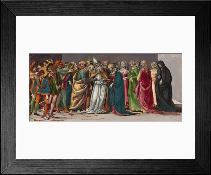 Framed Print : The Marriage of the Virgin, c. 1490 / 1491. Creator: Luca Signorelli Framed Print : The Marriage of the Virgin, c. 1490 / 1491. Creator: Luca Signorelli