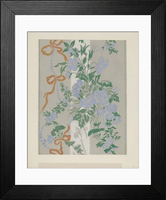 Framed Print : Wallpaper, 1935 / 1942. Creator: Mina Lowry Framed Print : Wallpaper, 1935 / 1942. Creator: Mina Lowry