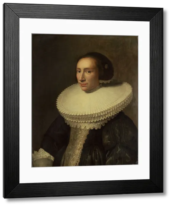 Framed Print : Portrait of a Lady with a Ruff, 1638. Creator: Michiel Jansz van Miereveld Framed Print : Portrait of a Lady with a Ruff, 1638. Creator: Michiel Jansz van Miereveld